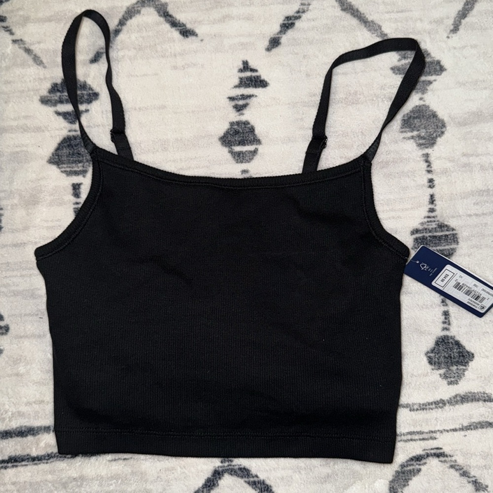 NWT Gapbody Logo Comfort Cropped Bralette  Black | Size XS | Fast Shipping